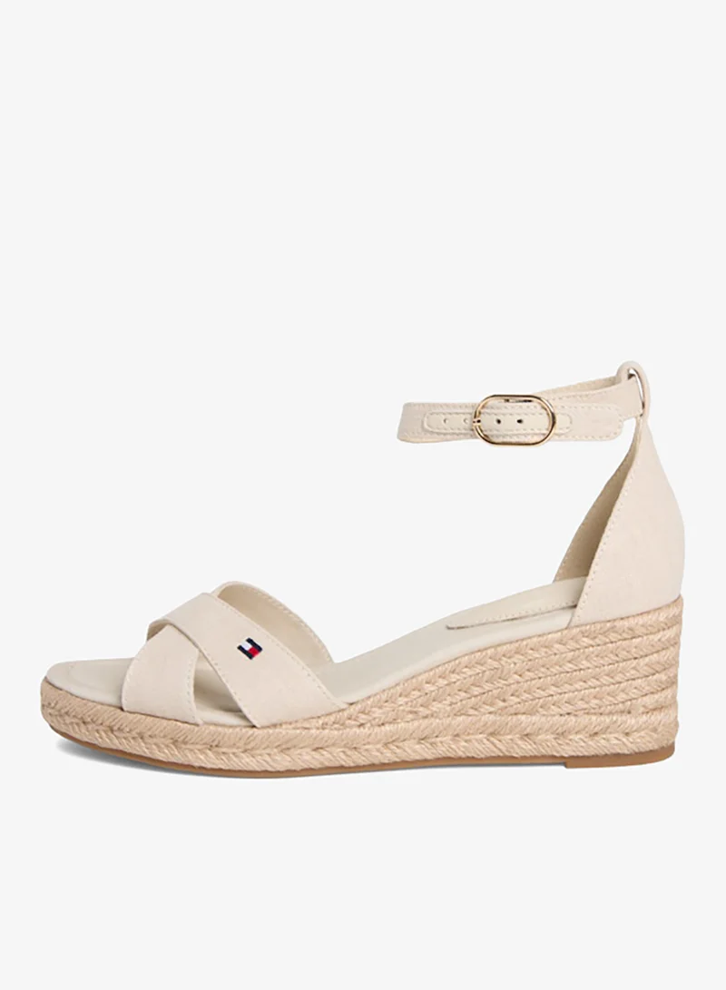 TOMMY HILFIGER Hemp Crossover Strap Wedge Espadrilles